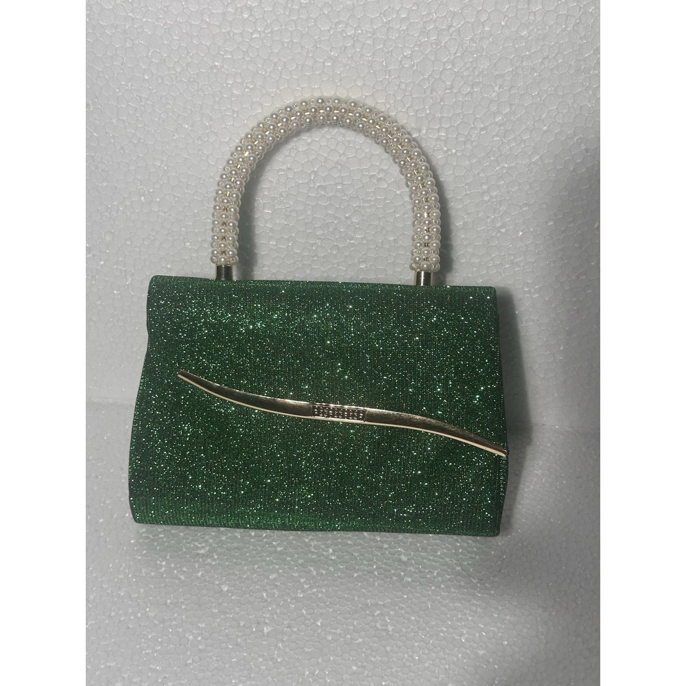 Pearl Beaded Handle Hand Bag for Women